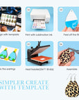 Sublimation Earring Blanks Bulk - 30 Pcs Wood Earrings Blanks with Blue Protective Film - Unfinished MDF Teardrop Earrings for Sublimation Printing with Template, Weeder, Hooks, Jump Rings
