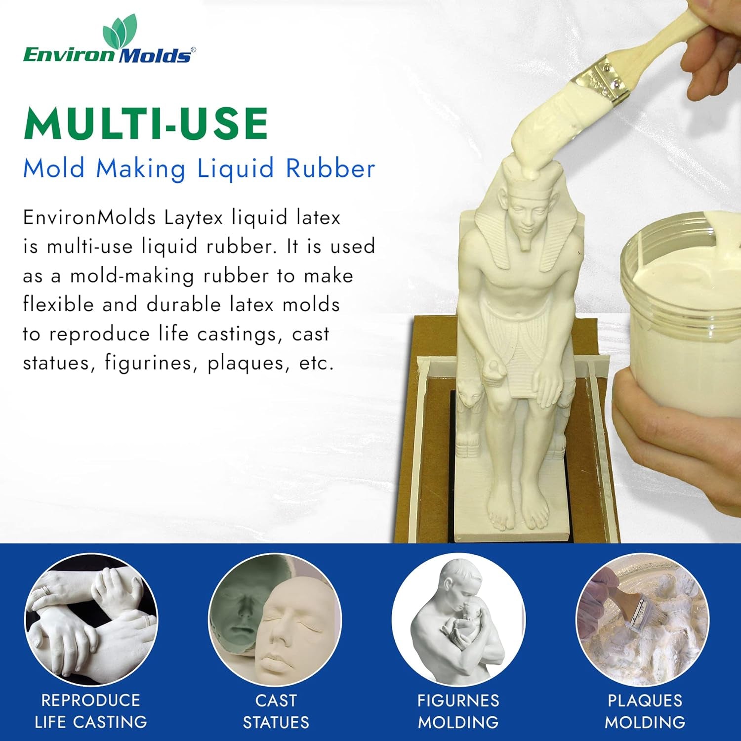 Liquid Latex Mold Making Rubber 16-Oz.