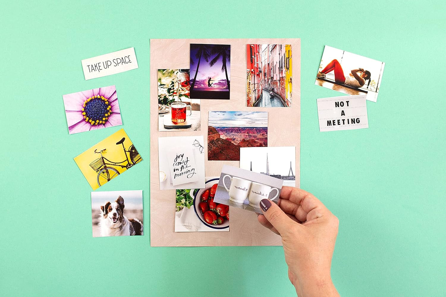Vision Board Book, 700+ Words &amp; Images in All Categories, for Visualizing Your Life Goals &amp; Dreams, Playful, Stylish Pictures for Collage Making &amp; Scrapbooking