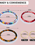 Wristlet Keychains Molds, Key Ring Bracelet Molds for Epoxy Resin Molds Casting, Silicone Mold for Car Key Chain Bracelets Wristlet Wallet with 10Pcs Key Chains and 10Pcs Key Rings