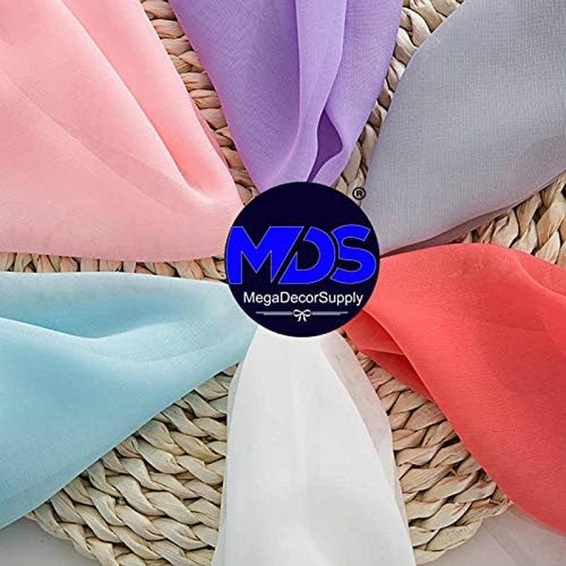 Pack of 10 Yard Bridal Solid Chiffon Fabric, Vintage Sheer Fabric Bolt for Wedding Dress, DIY Decoration, Sheer, Crafts, Silky Chiffon Fabrics 44” - Yellow Gold