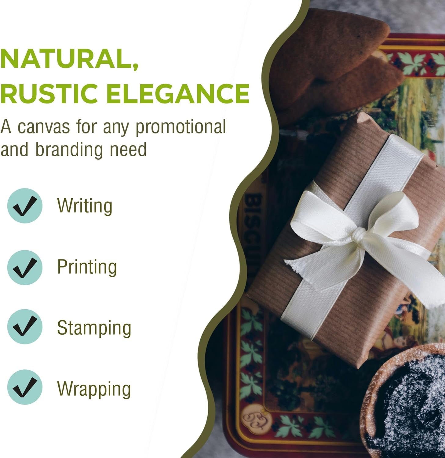 Kraft Brown Wrapping Paper Roll 48" X 1,800" (150 Ft) – 100% Recyclable Craft Construction and Packing Paper for Use in Moving, Bulletin Board Backing and Paper Tablecloths