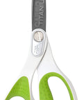 16935 8-Inch Heavy-Duty Lefty Carbo-Titanium Scissors for Office and Home, Straight (16935)
