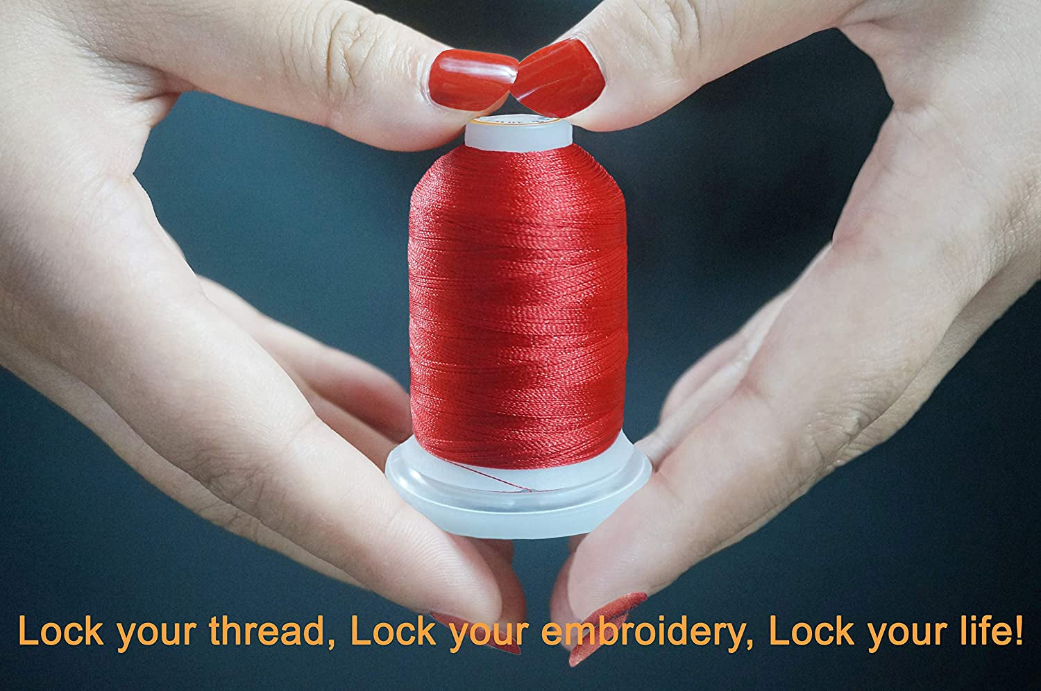 42 Spools 1000M (1100Y) Polyester Embroidery Machine Thread Kit for Professional Embroiderer and Beginner