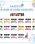 Candle Dye Set, 16 Colors Candle Wax Dye for Candle Making, Bulk Soy Wax Dyeing, DIY Candle Making Kit