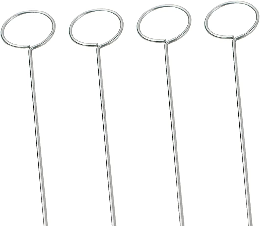 4 Pcs Sewing Loop Turner Hook, Needle Hook with Latch, Tongue Crochet Tool for Fabric Belts Strips Tube Straps DIY Accessories