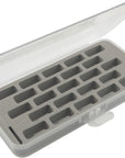 Bobbin Case for Bernina New 7 and 8 Series Jumbo Bobbin Sewing Bobbin Storage Case and Saver Holds 23 Bobbins Box Organizer - Gray