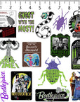 Beetlejuice 50Ct Vinyl Large Deluxe Stickers Variety Pack - Laptop, Water Bottle, Scrapbooking, Tablet, Skateboard, Indoor/Outdoor - Set of 50