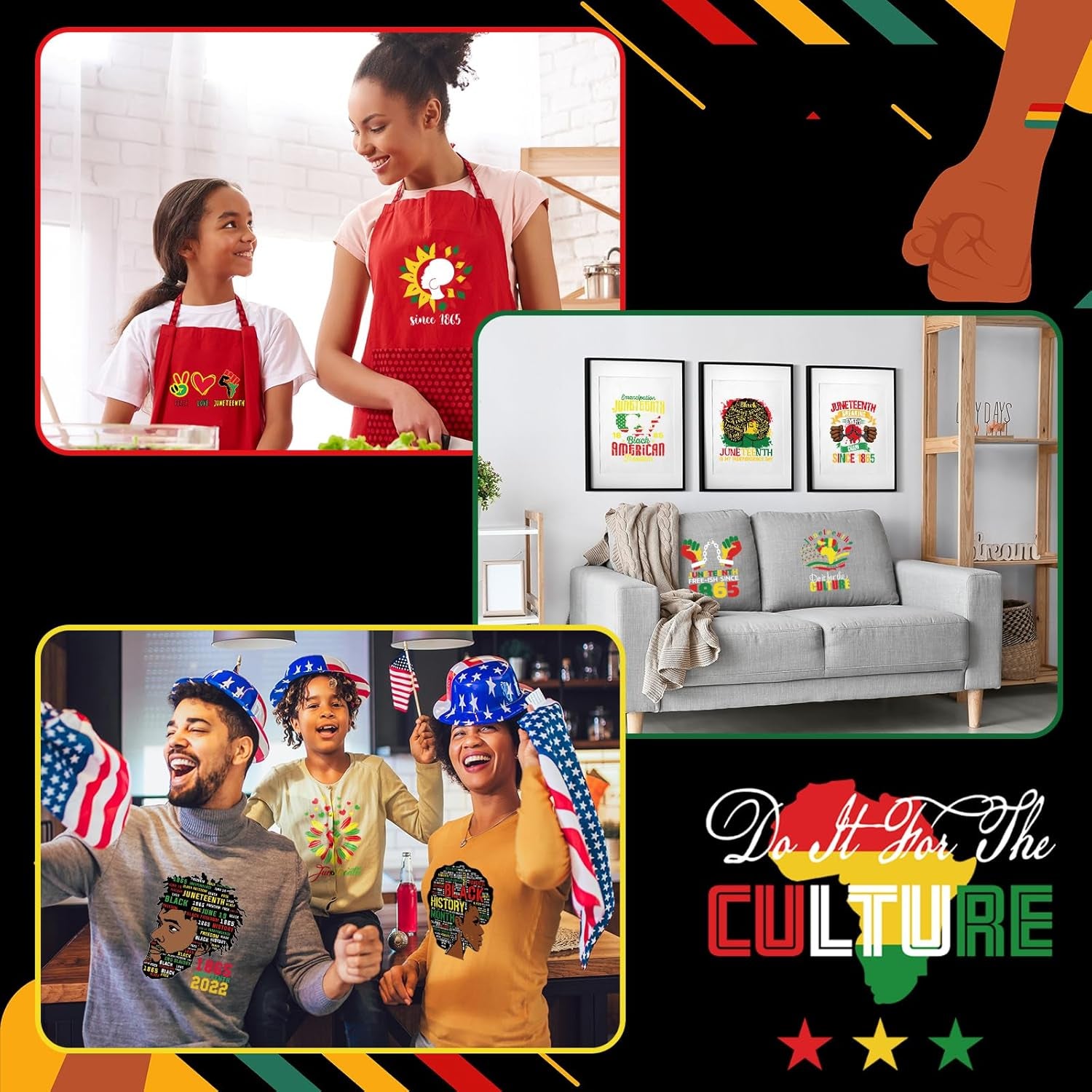 30 Sheets Juneteenth Iron on Decals Black History Month Vinyl Heat Transfer Stickers Black History Iron on Patches Appliques for Clothes T Shirts Pillow DIY Crafts