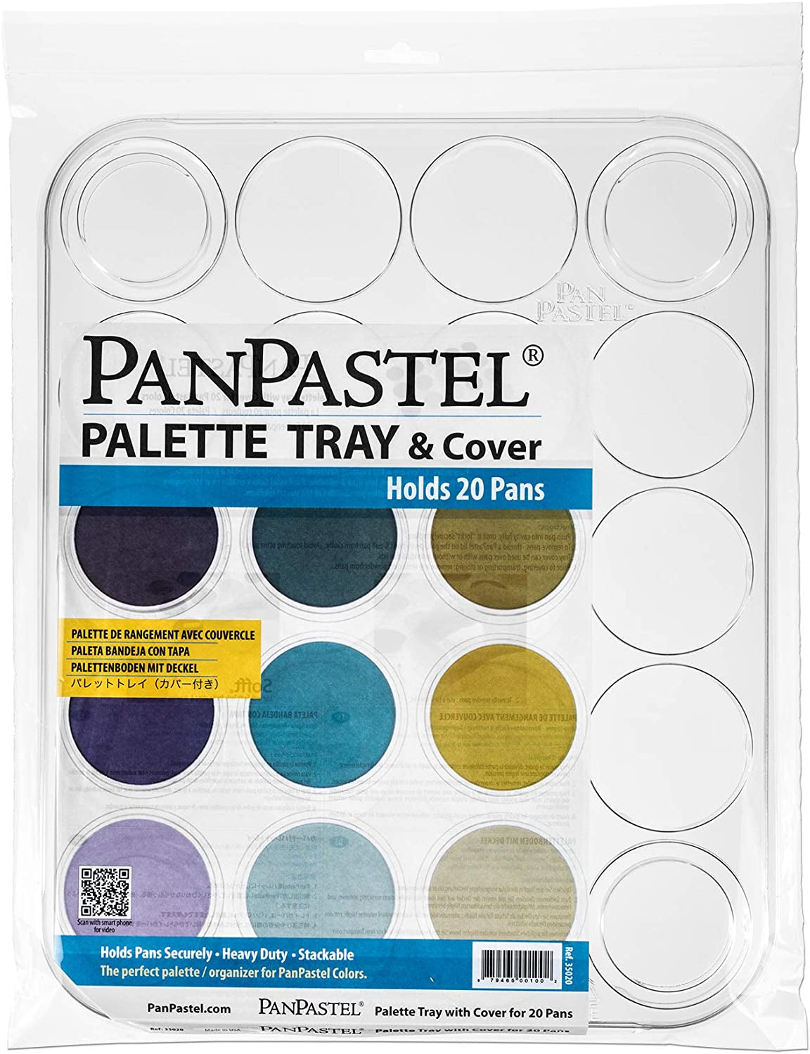 35010 Palette Tray W/Lid - Holds 10 Colors