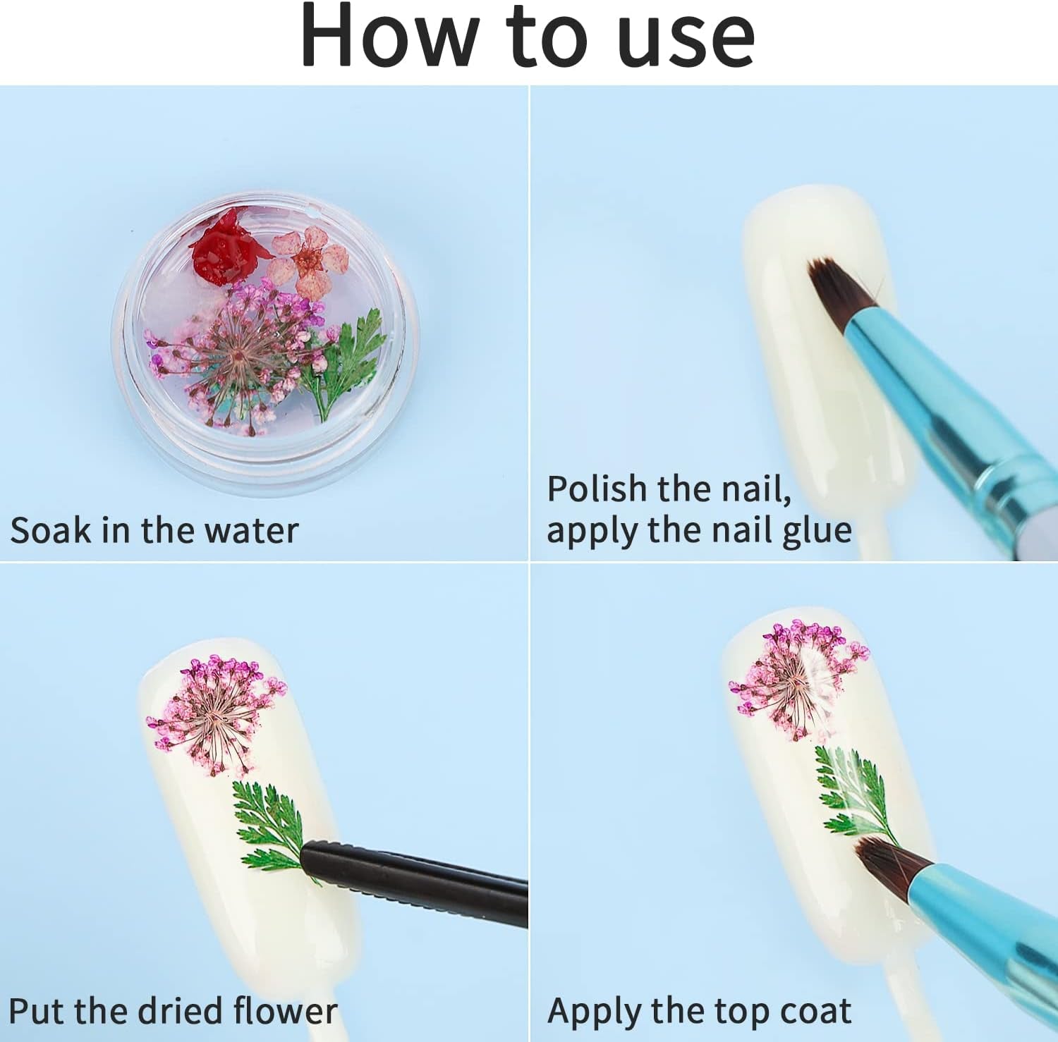 4 Boxes Dried Flowers for Resin, 48 Styles Natural 3D Applique Flowers DIY Craft Supplies, Resin Epoxy Casting Fillers for Silicone Molds, Nail Arts, Handmade Projects, Decoration Accessories