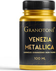 Acrylic Venezia Metallic Colour, Non-Fading & Shimmering Metallic Acrylic Paint with Rich Pigments | Non-Toxic Metallic Colours Ideal for Kids, Artist & Beginners | Pack of 2 (100 Ml Gold +