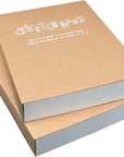 Kraft Cover Drawing Notebook & Sketchbook – Set of 2 Blank Plain Sketch Books – 125G Thick Paper A5 Size, 150X210Mm Paper Ideal for Drawing & Sketching- 128 Sheets/256 Pages – 180 Degree Opening, 2Pcs