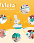 Yarn Ball Winder, Convenient Yarn Winder for Yarn,Yarn Swift and Ball Winder Combo with Easy Installation for Yarn Storage +1 Set 4 Size Pompom Maker+20 Pieces Stitch Knitting Needles+1 PCS Scissors