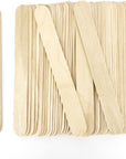100 Pcs Colorful 6 Inch Jumbo Popsicle Sticks for Crafts, Popsicle Stick, Tongue Depressors Wood,Wax Stick,Craft Sticks, Stir Sticks,Wooden Sticks for Crafts,Wide Popsicle Sticks Bulk,Ice Cream Sticks