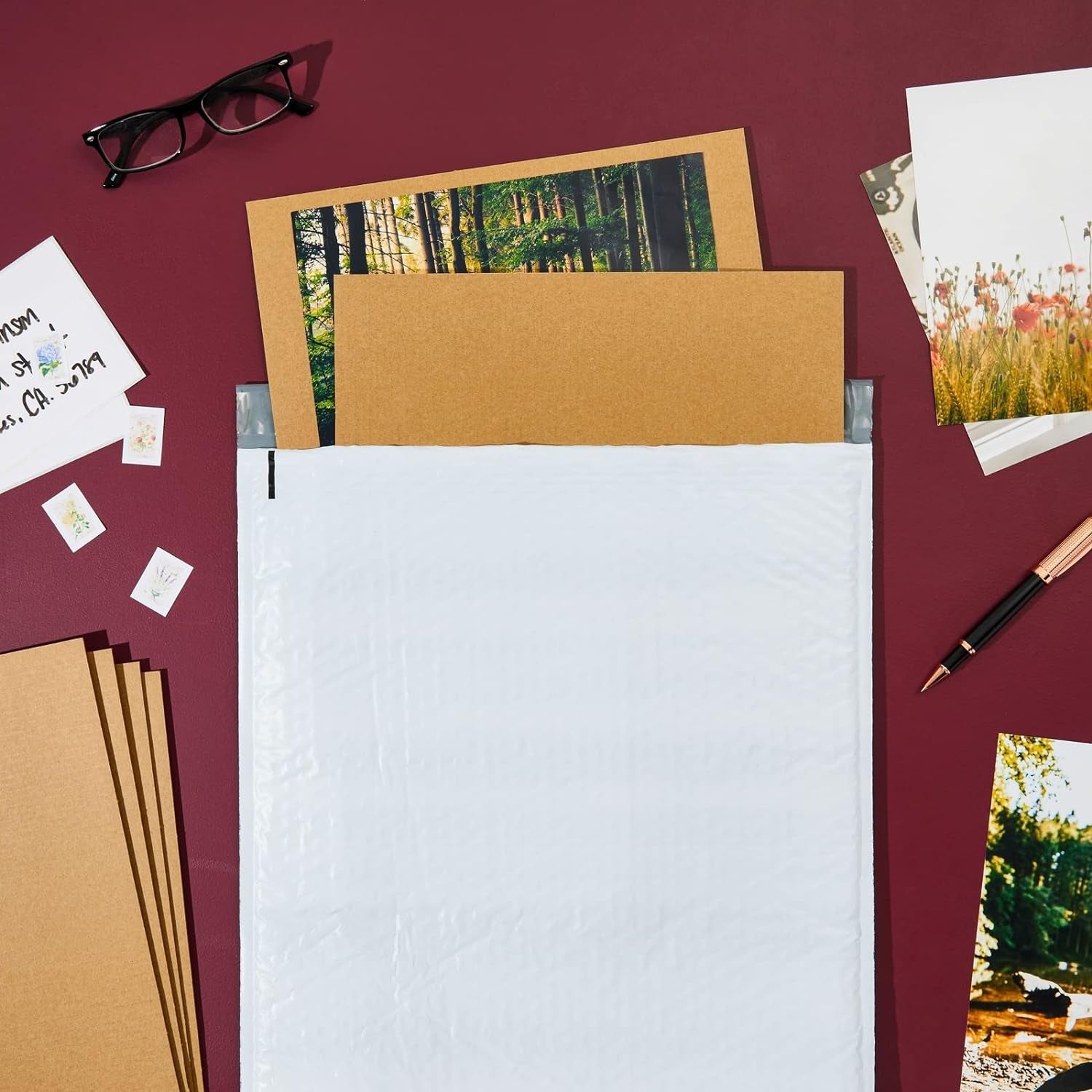 24 Pack Corrugated Cardboard Sheets 12X12, Flat Square Card Board Inserts for Packaging, DIY Crafts