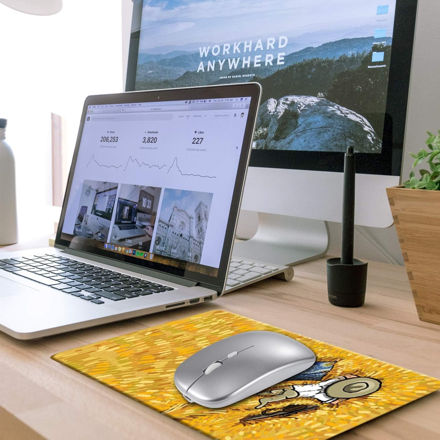 Sublimation Mouse Pad Blank Rectangular Blanks 12 Pcs for Sublimation Transfer Heat Press Printing Crafts 24X20X0.2Cm White
