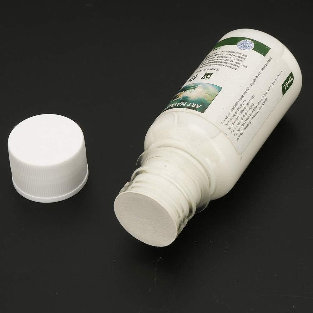 Pigment Covering Liquid, Watercolor White Liquid Art Masking Fluid for Watercolor Painting and Various Art Projects (75ML)