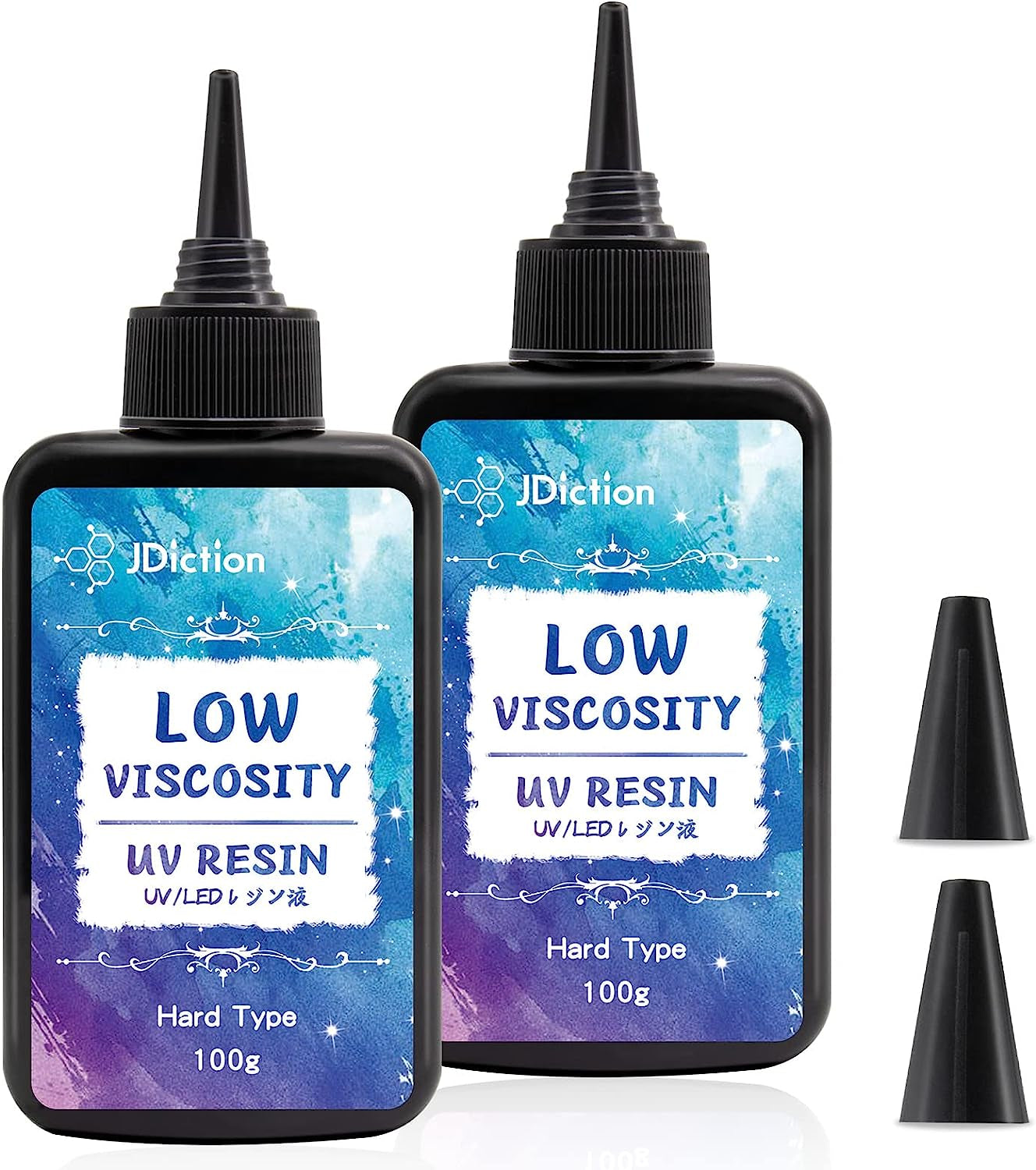 UV Resin, Upgrade 200G Low Viscosity Hard Thin UV Resin with Super Crystal Clear Resin Kit for Jewelry, Casting, Coating and DIY Craft