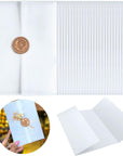 70 Pack Pre-Folded Vellum Jackets for 5X7 Invitations, Vellum Paper 5X7 for Invitations, Transparent Paper Vellum Envelopes for Wedding Invitations Wraps - Translucent Birthday Invitation Paper