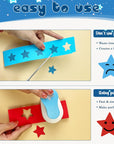 Set 3 Star Paper Punch 0.3'' / 0.63'' / 1'', Scrapbooking Hole Punches Crafting, Design for Office Supplies, Card Making, DIY Photo Album.