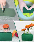 6 PCS Floral Foam for Fresh & Artificial Flowers Each 8.8” L X 4.1” W X 2.75” H Wet and Dry Floral Foam Blocks Weddings, Birthdays, Home, Office, Garden Decorations (6)