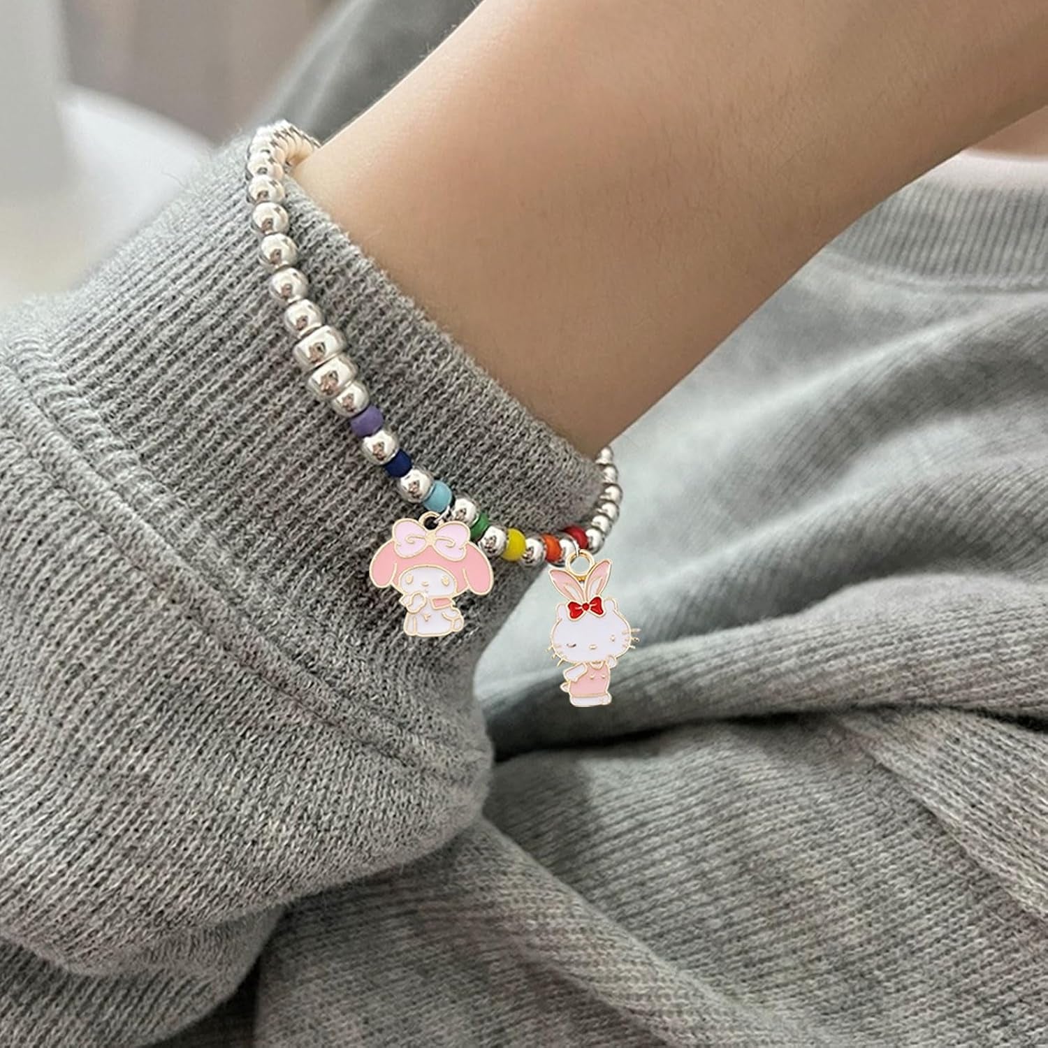 42 Pieces Enamel Cat Charms for Jewelry Making DIY Cute Small Cat Charms Earring Necklace Bracelet Pendants DIY Crafts