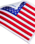 10Pack American Flag Patch, Iron on or Sew on Uniform Emblem, American Flag Morale Hook Patch (10)