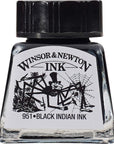 Drawing Ink, 30Ml Bottle, Black Dropper Cap