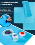 Leveling Board for Epoxy Resin, 16" X 12", 3 Silicone Cover Mats - Adjustable Precision Leveling Table for Self-Leveling Resin, Acrylic Pouring Paint, Molds, Arts, Crafts Projects Tool