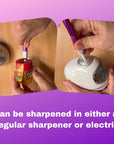 Erasable Soapstone Marker with Holder Idea for Dotting Mandala Art Guidelines on Dark Surfaces - White Grey Color