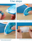6 Pcs Double Sided Scrapbooking Tape Roller, Double Sided Adhesive Tape Glue Tape Roller Tape Runner for Crafts Scrapbooking Supplies Gift Wrapping (0.32Inch×26Ft; 0.24Inch×20Ft)