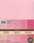 Cardstock Paper, 8 1/2 X 11 Pink Buttons - 50 Sheets (Value 2-Pack)