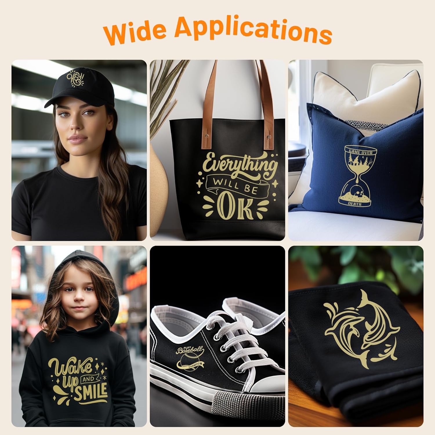 Dull Gold Iron on Vinyl, 12&quot;X 35Ft HTV Heat Transfer Vinyl Compatible with Cricut and Other Cutter Machine, Vinyl Heat Transfer for Shirts, HTV Vinyl Roll for Heat Vinyl Design