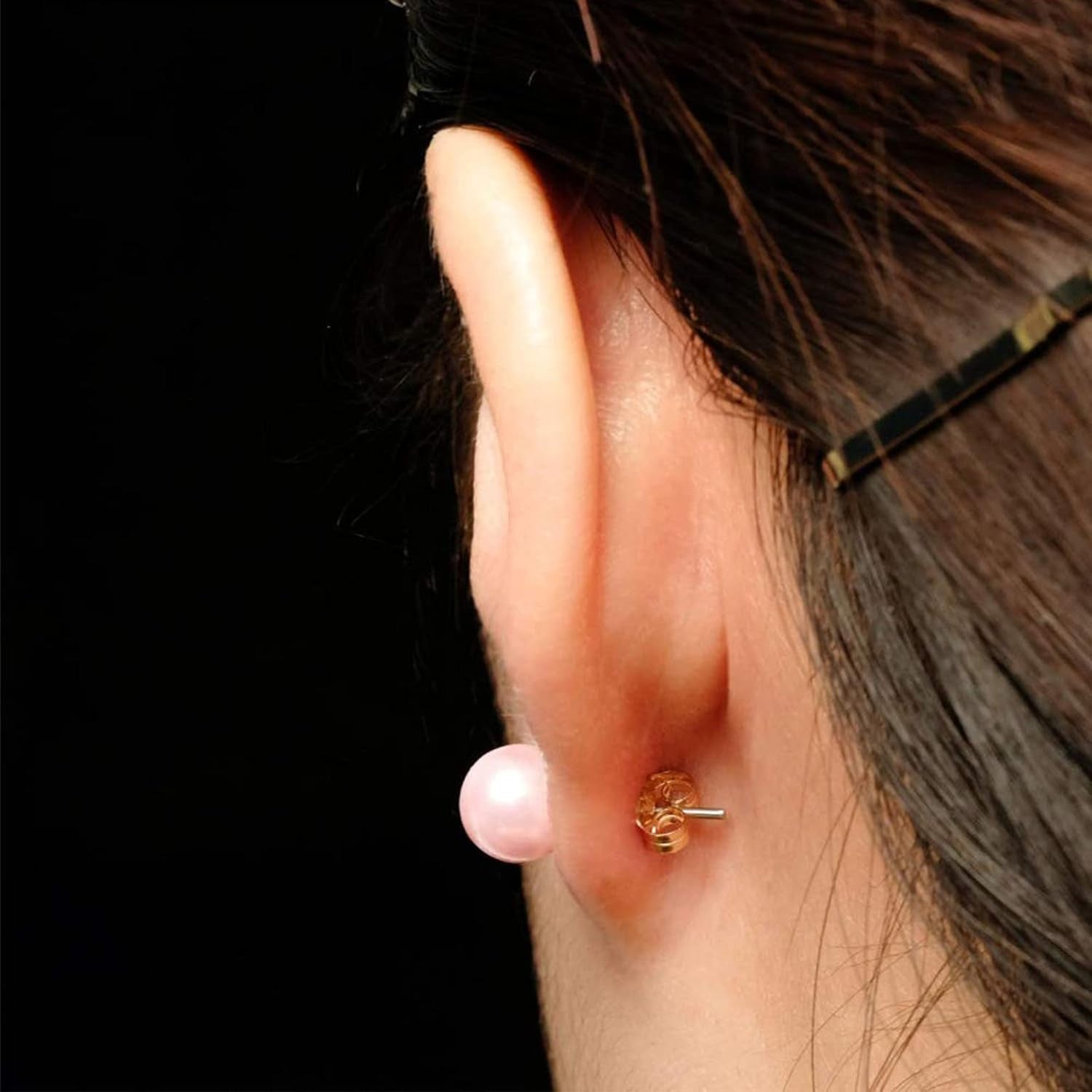 14K Gold Earring Backs Yellow Ear Locking for Stud Ear Rings (3 Pairs)