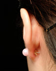 14K Gold Earring Backs Yellow Ear Locking for Stud Ear Rings (3 Pairs)