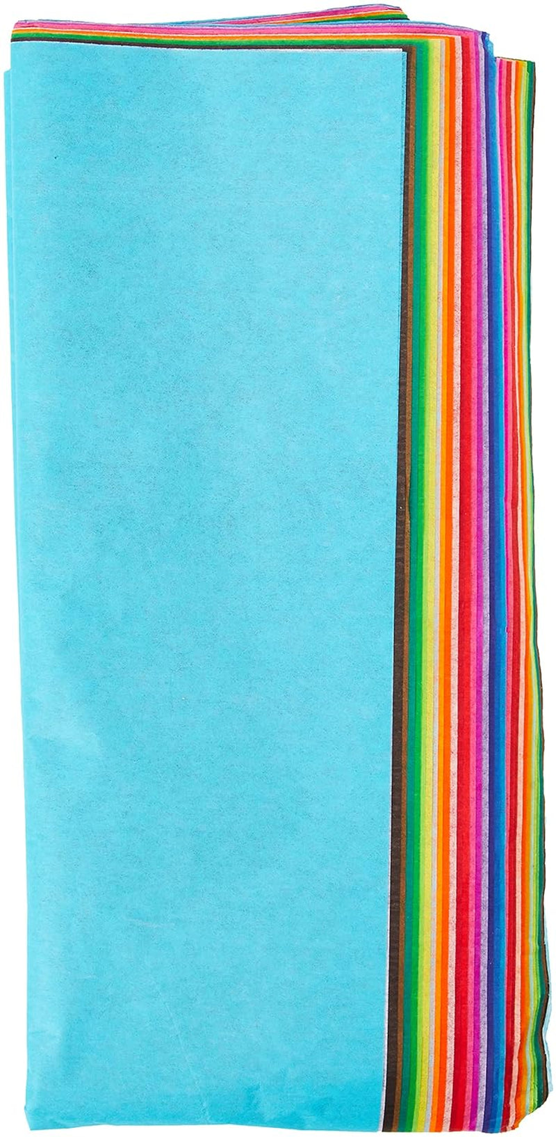 Spectra Deluxe Bleeding Art Tissue P0058506, 20 Assorted Colors, 20" X 30", 20 Sheets