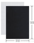 Adhesive Felt Sheet Black Felt 8.3X11.8In 1Mm Fabric Adhesive Sticky Back Felt Sheets for Art and Craft Making (13PCS)