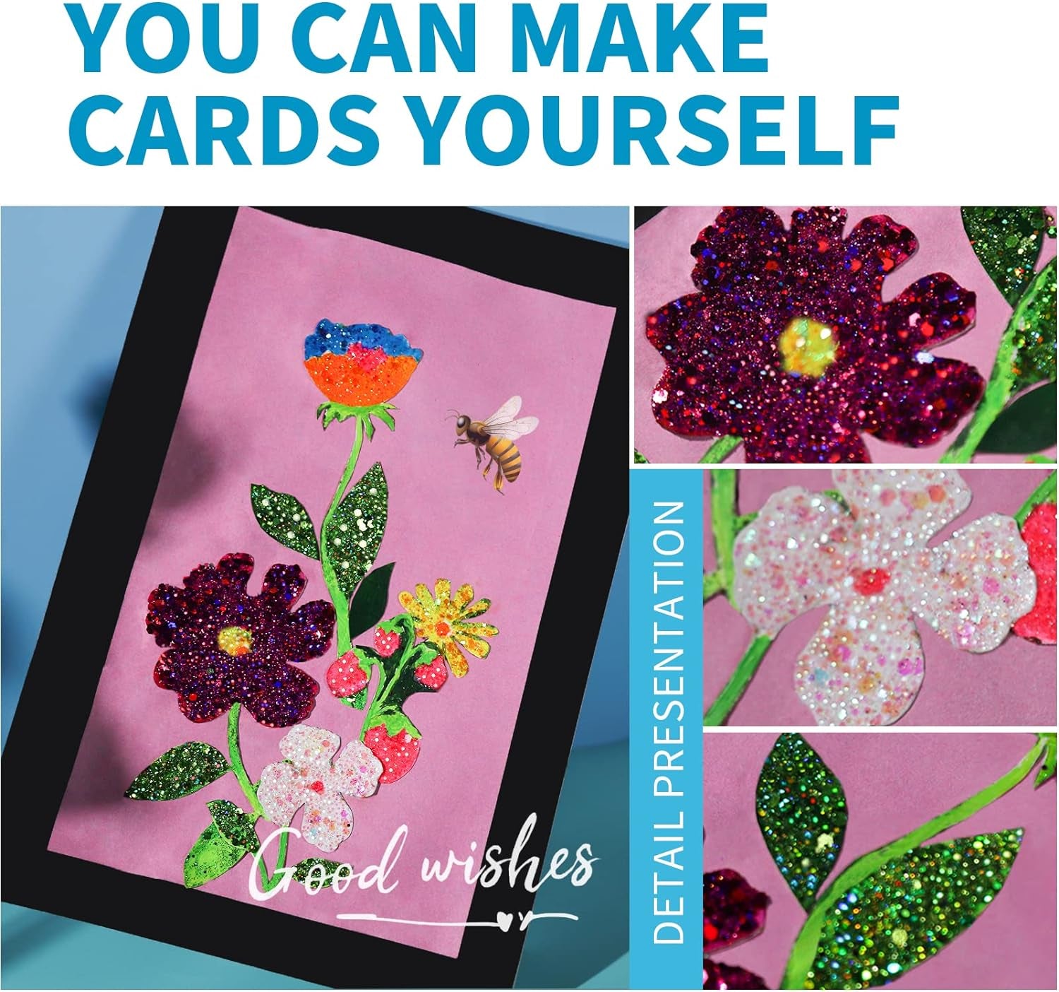 Glitter, Chunky Glitter, 18 Jars Glitter, Mixed Fine Chunky Glitter for Crafts, Craft Glitter for Resin, Holographic Iridescent Glitter Bulk, Glitter for Tumbler DIY Crafts, Total 270G