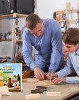 Wood Whittling Kit for Beginners-Complete Whittling Set with 4Pcs Wood Carving Knives & 8Pcs Basswood Wood Blocks-Perfect Wood Carving Kit Set-Includes Wood Carving Tools for Adults and Kids