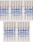 Microtex Sharp Sewing Machine Needles - Quilting & Topstitching Supplies, Size 70/10, 5-Needle Card, Pack of 5