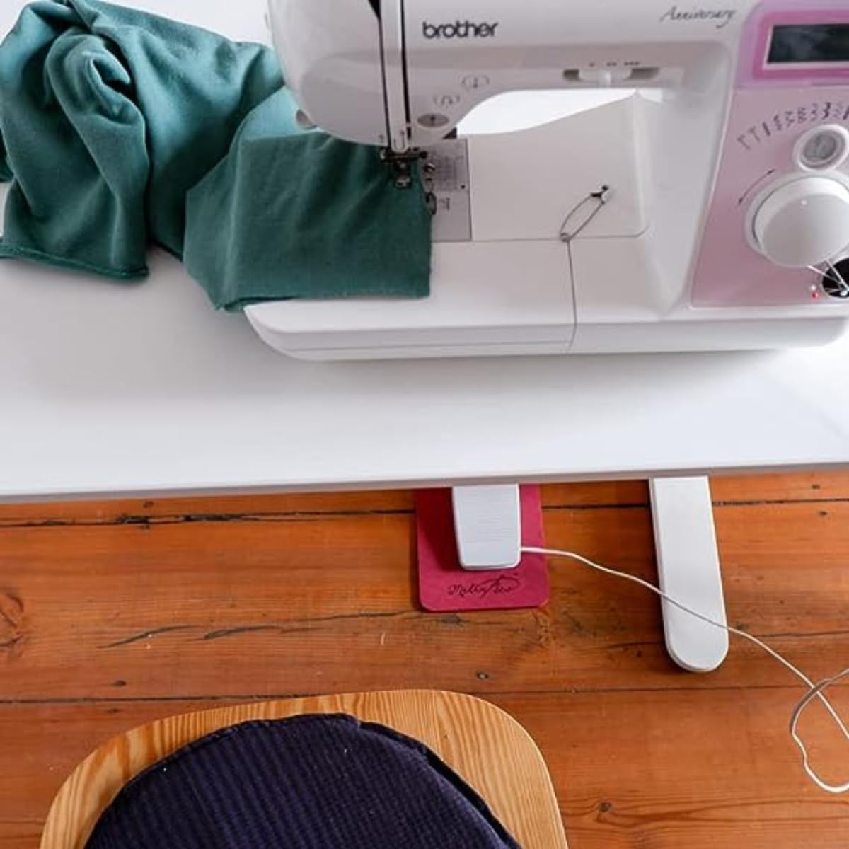 Sewing Machine Pedal Mat | No Slip Rubber Keeps Pedal in Place | Sewing Accessory | 7” X 10”