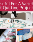 [Variety 12 Pack] 2,3,4 Inch Diameter Quilting Rings - Quilt Clip for Quilting Creations - Quilt Clip for Machine Quilting - Versatile Clamps for Quilting Free Motion- 1" Tall Clamp for Quilt