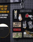 Patch Board, Tactical Patches Display Panel Stand Holder Organizer with Loop Surface for Hook & Loop Patch, Morale Patch, Military Patch Collections(No Patches Included) - Black