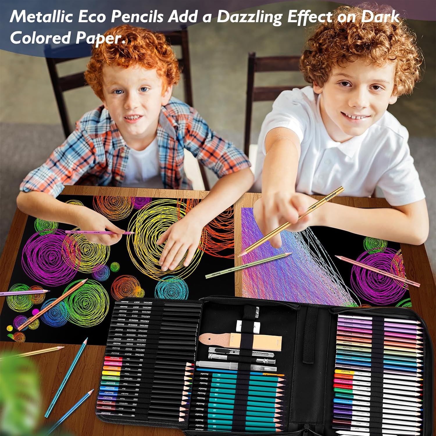 73 Art Supplies for Adults Kids, Art Kit Drawing Supplies Sketching Pencils Coloring Set with Sketchbook, Coloring Book, Charcoal Metallic Graphite for Shading Blending, Gifts for Teen