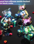 Chameleon Chunky Flakes, Resin Supplies-8 Color Intense Colorshift Pigment Powder for Resin Crafts/Tumblers, Chrome Powder Iridescent Eyeshadow Flakes for Nail Art/Paints/Soap Making