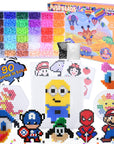 10000, 36 Colors Fuse Beads Kit 5Mm DIY Art Craft Toys for Kids with 4 Pegboards, 60 30 Pattern Paper| B, 10000Pcs