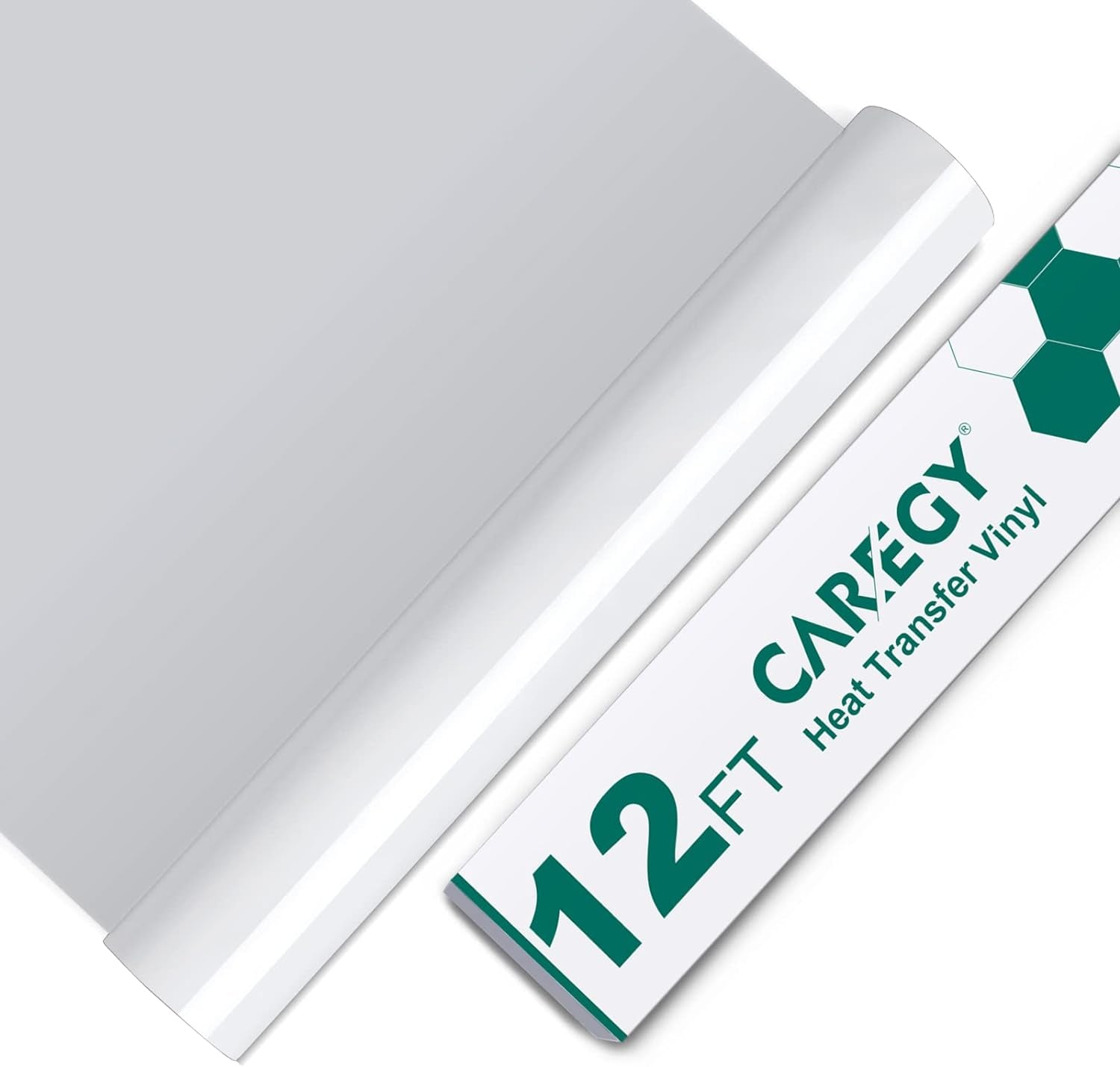 Heat Transfer Vinyl HTV for T-Shirts 12 Inches by 15 Feet Roll (Rose Red)