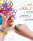 21900+ Loom Bands Refill Kit with Organizer, 20000+ Rubber Bands in 41 Colors, 1000 Clips,280 Beads, 5 Tassels, 5 Crochet Hooks and More, Bracelet Making Set for Girls Boys Christmas Gift