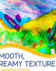 Tempera Paint Sticks (30 Large Paint Sticks) - Paint Sticks for Kids Washable - Safe Arts and Craft Paint Sticks for Toddler or Child Use - for Wood Paint, Glass Paint, Rock Paint, or Poster Paint
